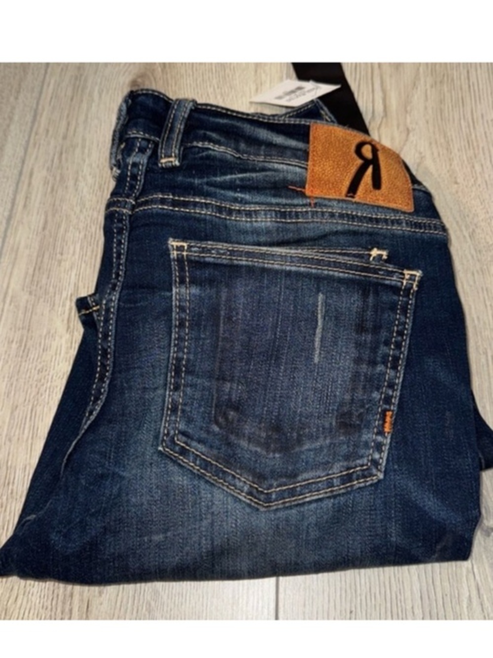 Remix by rock revival ankle skinny blue jeans denim